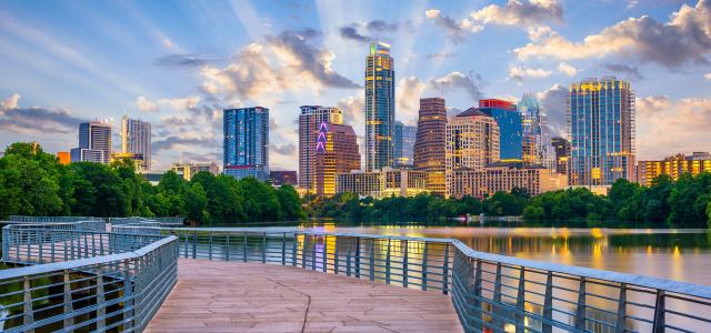 Austin skyline at sunrise